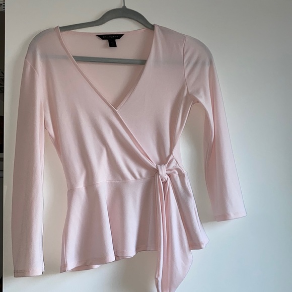 Banana Republic Tops - BR Pink peplum wrap top